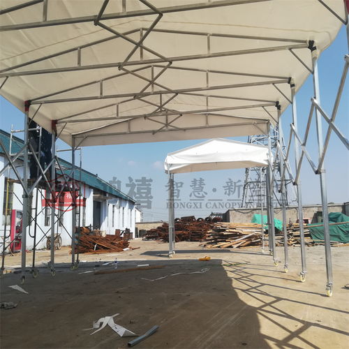 金東移動蓬房 伸縮式臨時(shí)堆貨防雨推拉帳篷的實(shí)用解決方案